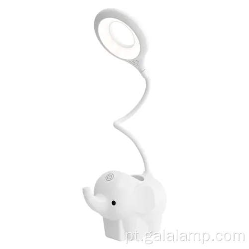 Lâmpada de mesa de elefante de temperatura de cor ajustável